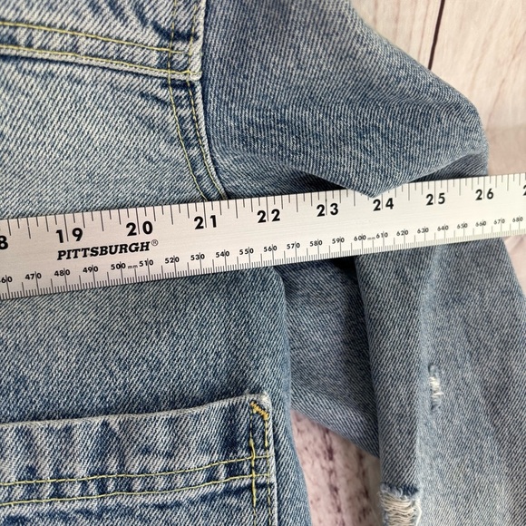 Free People Dillon Women's Light Blue Denim Jacket Bohemian casual Small - Picture 9 of 9